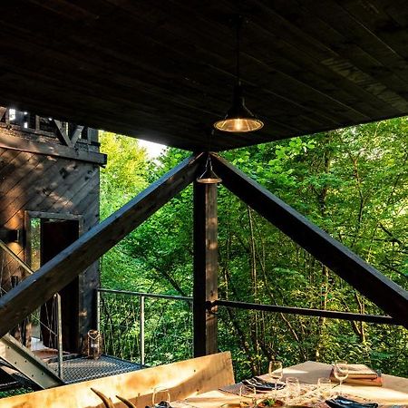 Hutstuf - The Fox & Private Outdoor Spa La Roche-en-Ardenne Exterior foto