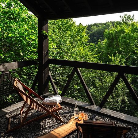 Hutstuf - The Fox & Private Outdoor Spa La Roche-en-Ardenne Exterior foto