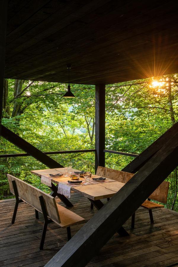 Hutstuf - The Fox & Private Outdoor Spa La Roche-en-Ardenne Exterior foto